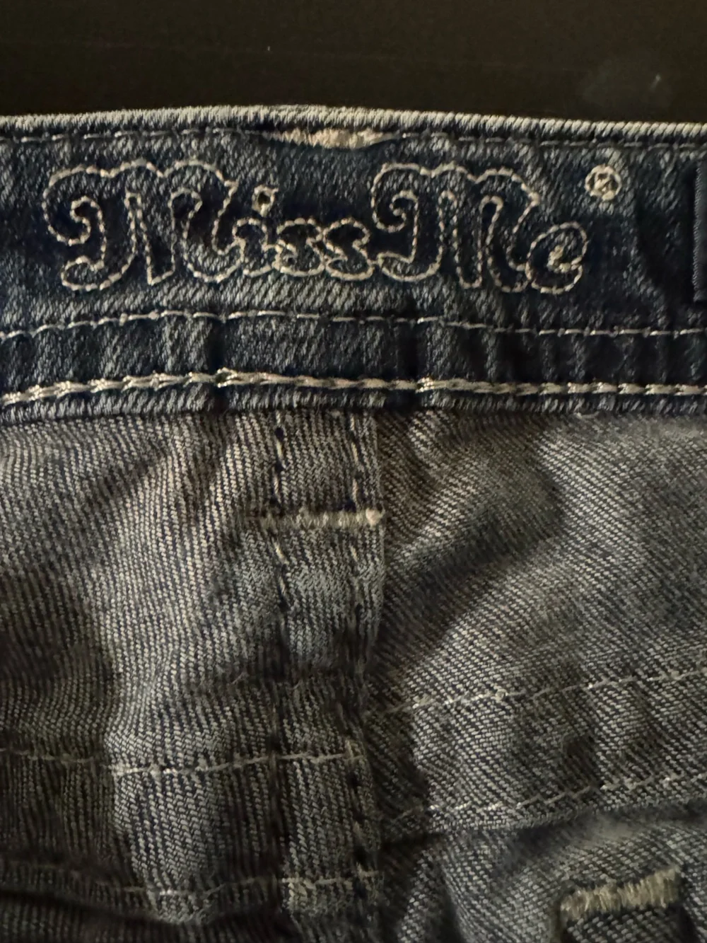 Miss Me Embellished American Flag Denim Shorts Y2K Size 28